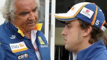 Alonso vivió su mejor época en la F-1 de la mano de Flavio.