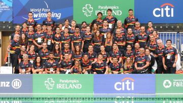 La expedición española, en el Open de Natación Paralímpico de Berlín.