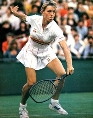 La reina del tenis, considerada la mejor de todas e inspiración para las actuales generaciones. Tiene el récord de títulos en la Era Abierta (167), ganó 18 Grand Slams y estuvo 332 semanas en total como No. 1 en los '80. 