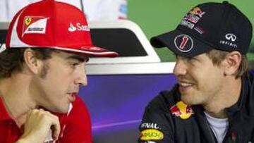 <b>PARECIDO, PERO NO IGUAL. </b>Alonso y Vettel son los dos primeros en la tabla a falta de seis carreras.