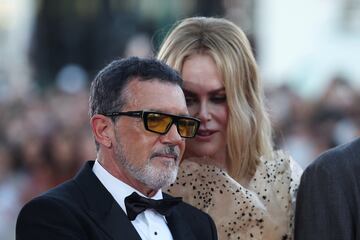 Antonio Banderas y Nicole Kidman durante el Festival Internacional de Cine de Venecia celebrado en el Lido de Venecia.