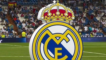 El escudo del Real Madrid.