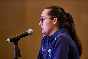  Amelia Valverde head cosch of Monterrey during the Media Day prior to Great Final Monterrey and Tigres UANL as part of the Liga BBVA MX Femenil, Torneo Apertura 2024 at Hotel Camino Real on November 21, 2024 in Monterrey, Nuevo Leon, Mexico.