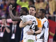 SEVILLE, SPAIN - APRIL 27: Antonio Rudiger of Real Madrid reacts after a position during the Copa del Rey 2025 final match between Barcelona and Real Madrid at Estadio de La Cartuja in Seville, Spain on April 27, 2025. (Photo by Burak Akbulut/Anadolu via Getty Images)