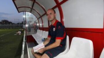 Alberto Ruiz de la Hermosa, entrenador del primer equipo del Rayo femenino.