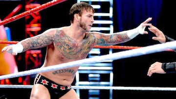 CM PUNK en su época en WWE.