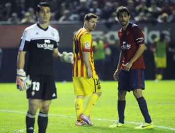 Messi junto a Arribas.