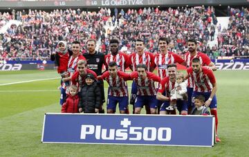 Once inicial del Atlético de Madrid 