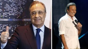 Imágenes de Florentino Pérez y de Julio Iglesias