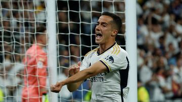 Lucas mostró sus venas cuando marcó el 2-2 contra el barça en el Clásico.