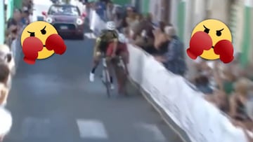 No es lucha libre porque van en bicicleta... el sprint más duro que se recuerda