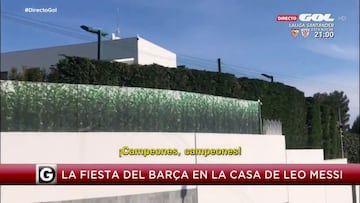 "Campeones, campeones": el cántico en la casa de Messi de la plantilla