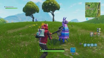 Dos llamas en el modo Patio de Juegos en Fortnite Battle Royale