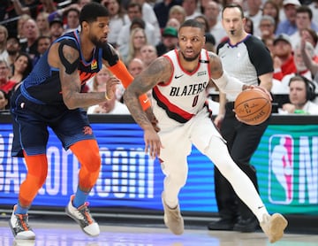 Portland Trail Blazers vencieron a Oklahoma City Thunder en los Playoffs de la NBA