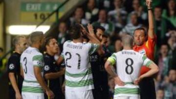 Brown, expulsado ante el Barça