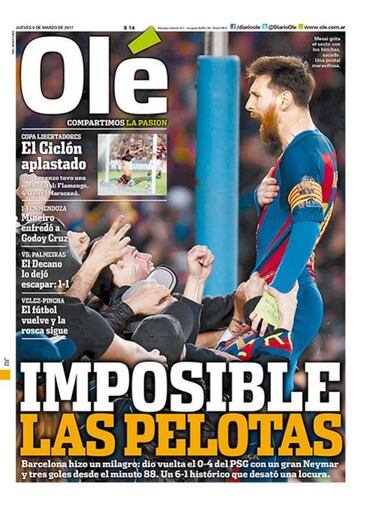"Marcianos": la prensa mundial, a los pies de un "Barça de leyenda"