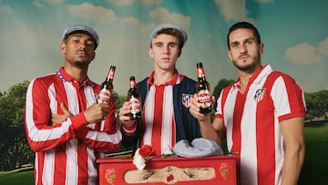 Lino, Barrios y Koke, en la campaña de Mahou por San Isidro 2025.
