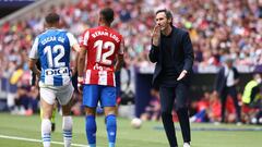 Vicente Moreno, coach of Espanyol, gestures during the spanish league, La Liga Santander, football match played between Atletico de Madrid and RCD Espanyol at Wanda Metropolitano stadium on April 17, 2022, in Madrid, Spain.
 AFP7 
 17/04/2022 ONLY FOR USE