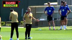 Enfado de Flick en el entrenamiento: tenso momento