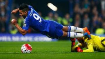 Falcao ha marcado tres goles oficiales en 2015: 2 con el Manchester United y con el Chelsea.