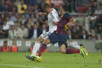Gol de Jese consiguió el 2-1 para el Real Madrid durante el partido de Liga correspondiente a la décima jornada de liga entre el Barcelona y el Real Madrid en el Camp Nou.