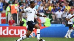 Kimpembe durante un partido con Francia.