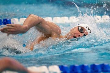 Bobby Finke, durante el 800 libre del US Open.