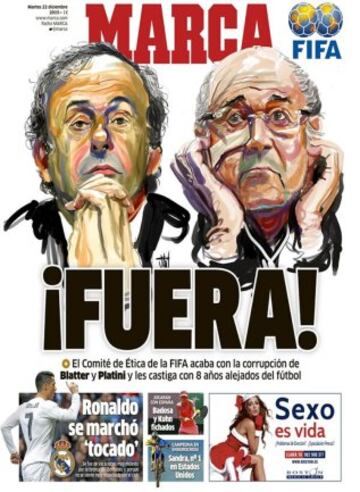 Portadas de la prensa mundial