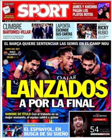 Portadas de la prensa deportiva