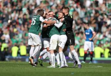 Hibs beat Rangers to win the Scottish Cup after 114 years