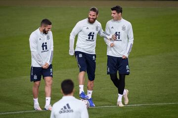 Koke, Sergio Ramos Y Álvaro Morata.