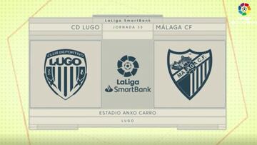 Resumen y gol del Lugo vs Málaga de LaLiga SmartBank