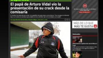 El padre de Vidal, detenido en Chile por posesión de cocaína