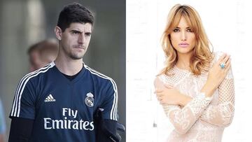 Imágenes del futbolista Thibaut Courtois y de la modelo Alba Carrillo.