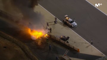 Las imágenes del espectacular accidente de Grosjean del que hoy sigue hablando el mundo