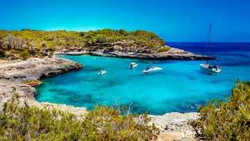 beautiful turquoise bays in stunning Mallorca