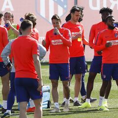 Atleti: ni Savic ni Lemar se entrenaron por precauciones