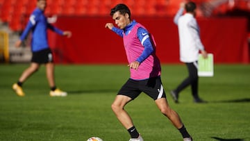 Alberto Soro durante un entrenamiento.