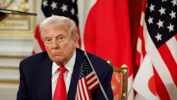 Presidente de los Estados Unidos, Donald Trump, en Japón, 2025.