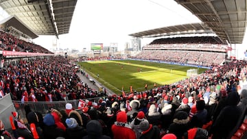 FILE PHOTO: Mar 27, 2022; Toronto, Ontario, CAN; A general view taken as Canada plays Jamaica in the second half of a FIFA World Cup qualifying soccer match at BMO Field. Mandatory Credit: Dan Hamilton-USA TODAY Sports/File Photo
