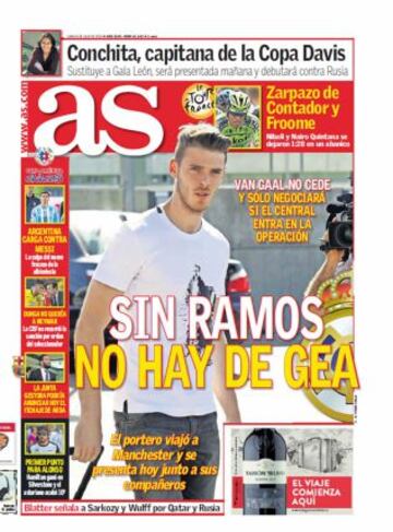 Las portadas de AS de julio