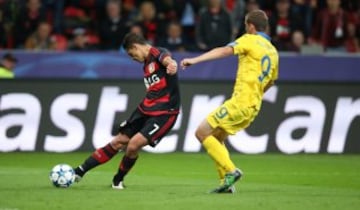 Javier Hernández anotó su primer gol con la camiseta del Bayer Leverkusen ante el BATE Borisov en la primera jornada de la temporada de UCL 2015-2016. El partido terminó 4-1 a favor de los alemanes.