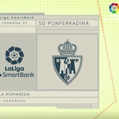 Resumen y gol del Zaragoza vs Ponferradina de la Liga SmartBank