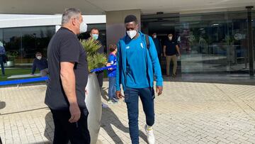 Williams, a la salida del hotel de Sevilla