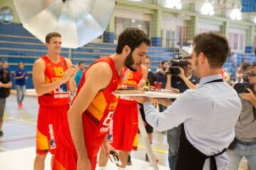 'Making of' de la sesión de fotos de la Selección española de baloncesto de cara al Eurobasket.