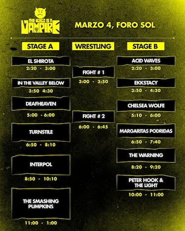 The World is a Vampire: horarios, escenarios y cómo llegar al Foro Sol