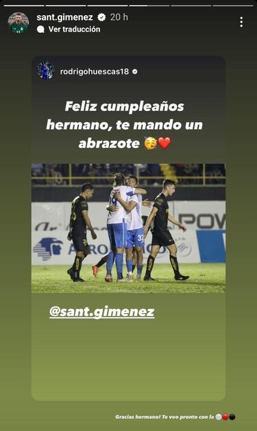¿Se va al Feyenoord? El guiño de Santi Giménez con Rodrigo Huescas