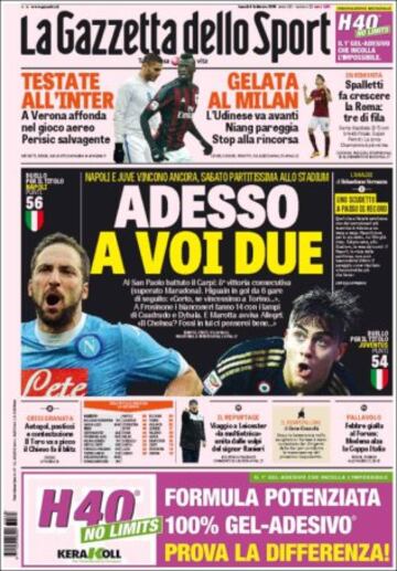 Portadas de la prensa mundial