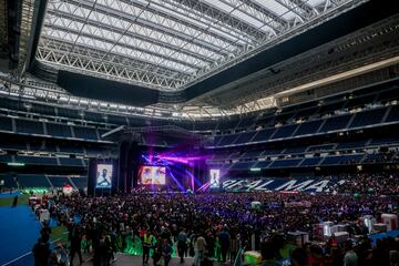 El nuevo Santiago Bernabéu acogió su primer concierto tras su remodelación.