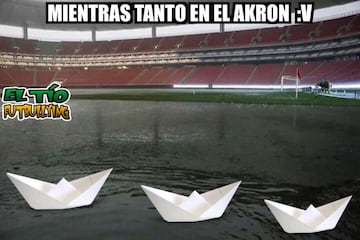 Los memes acaban con Chivas y su estadio inundado